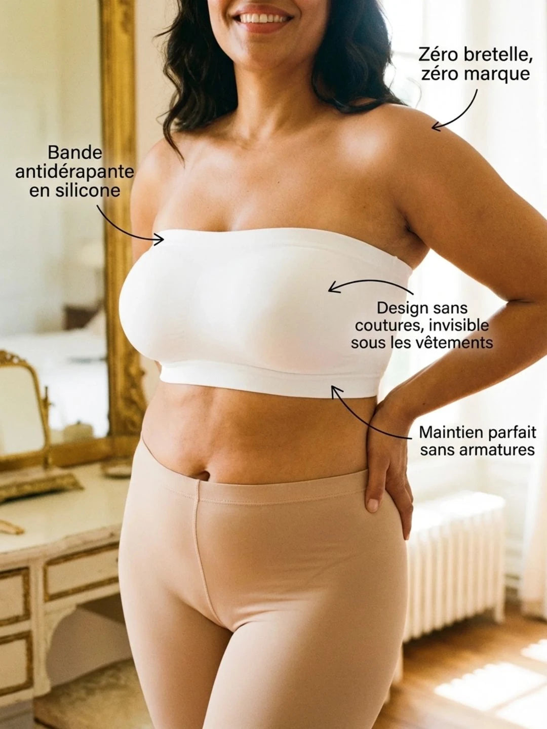 Soutien gorge sans armatures