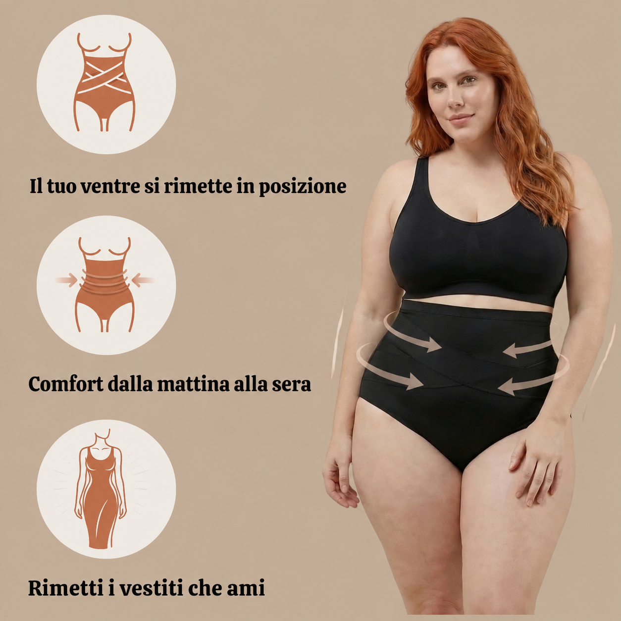 Culotte gainante taille haute